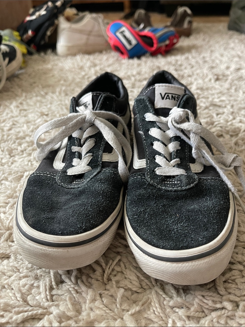 Vans Kids Black Suede Old Skool